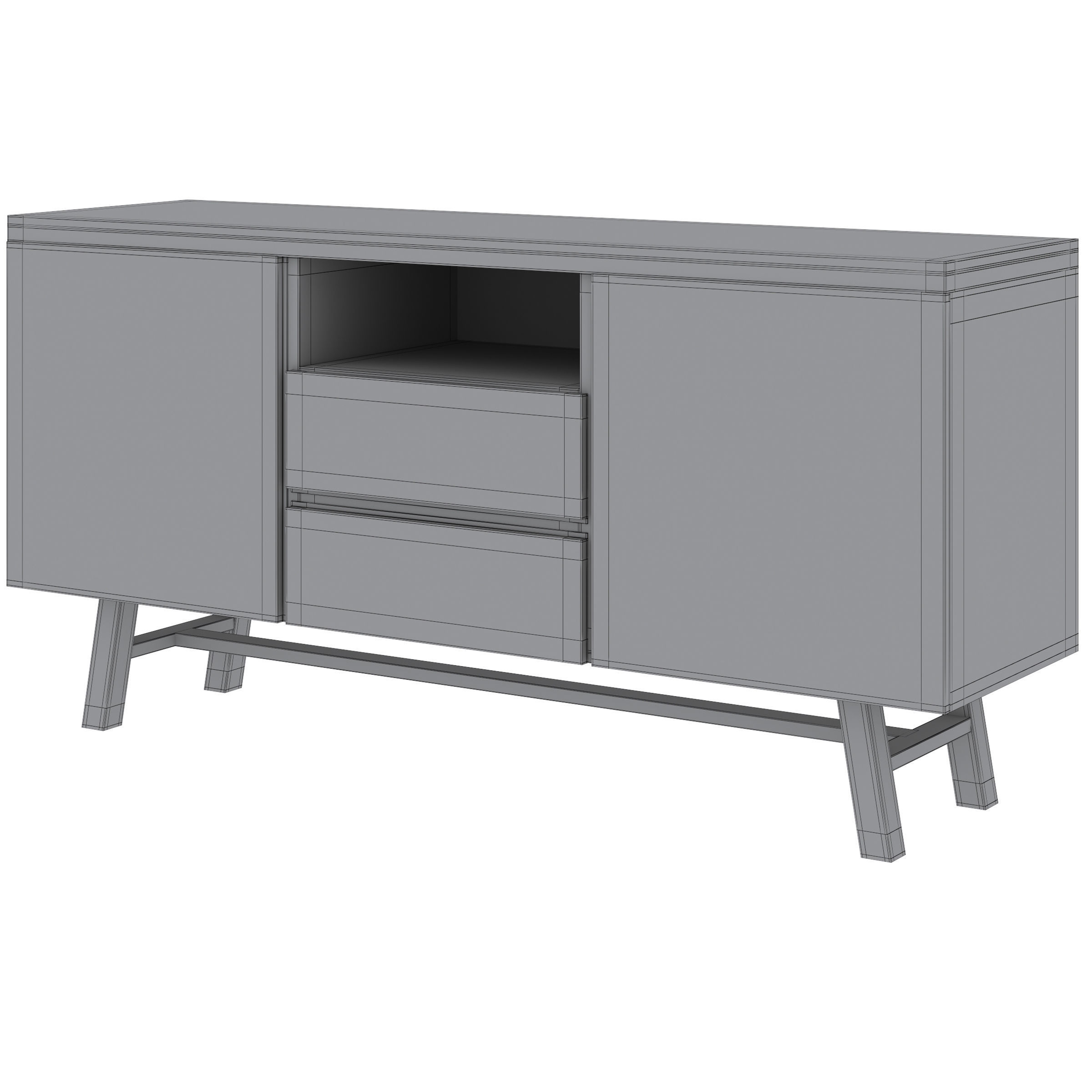 SIDEBOARD Brooklyn by Rowico Home 3D model_5