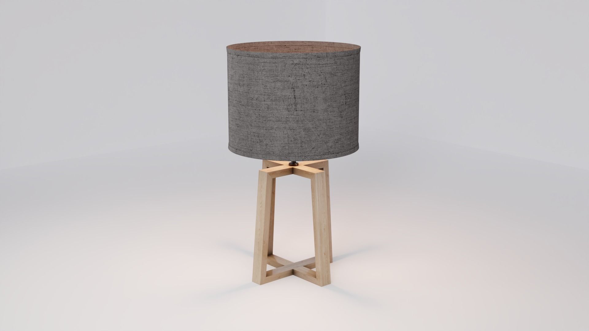 EVE side table Lamp Low-poly 3D model_9