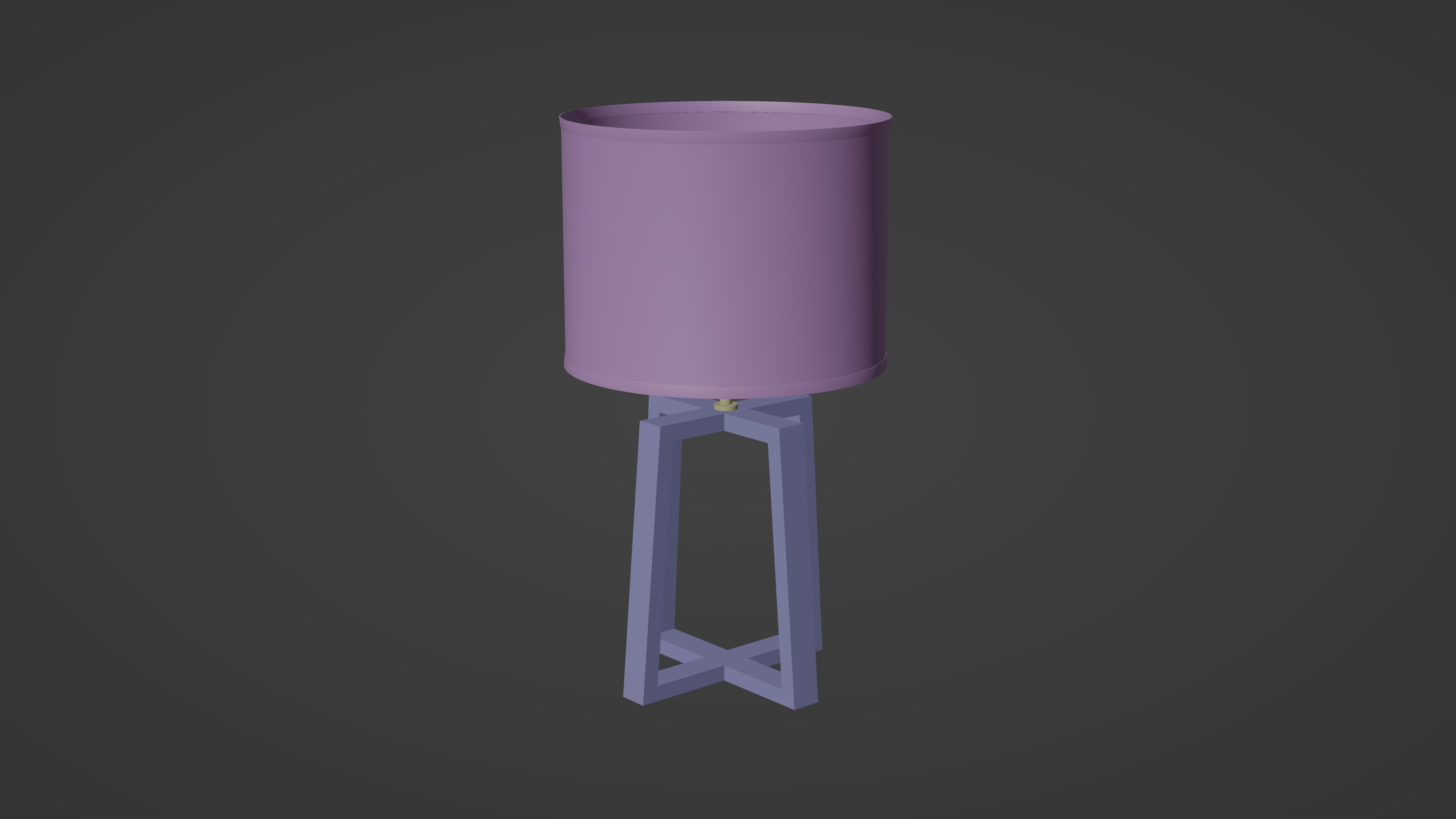 EVE side table Lamp Low-poly 3D model_13