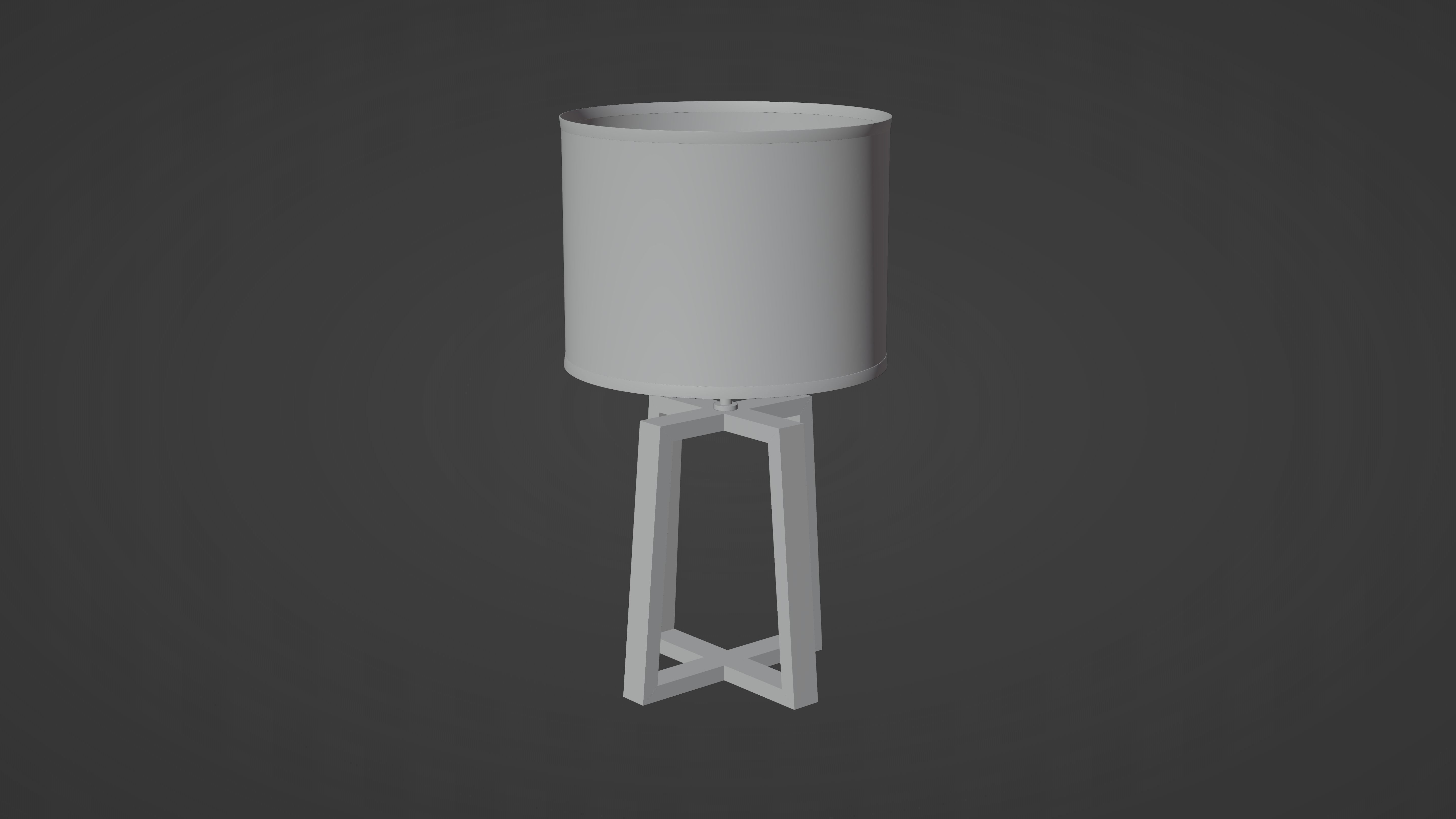 EVE side table Lamp Low-poly 3D model_10