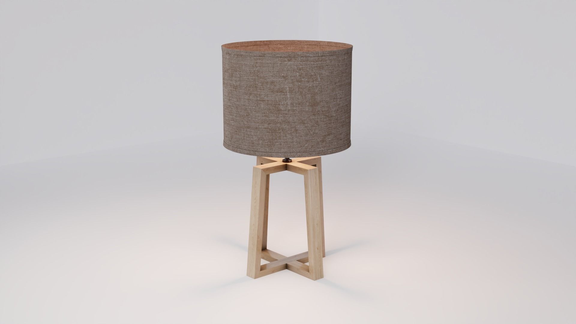 EVE side table Lamp Low-poly 3D model_8