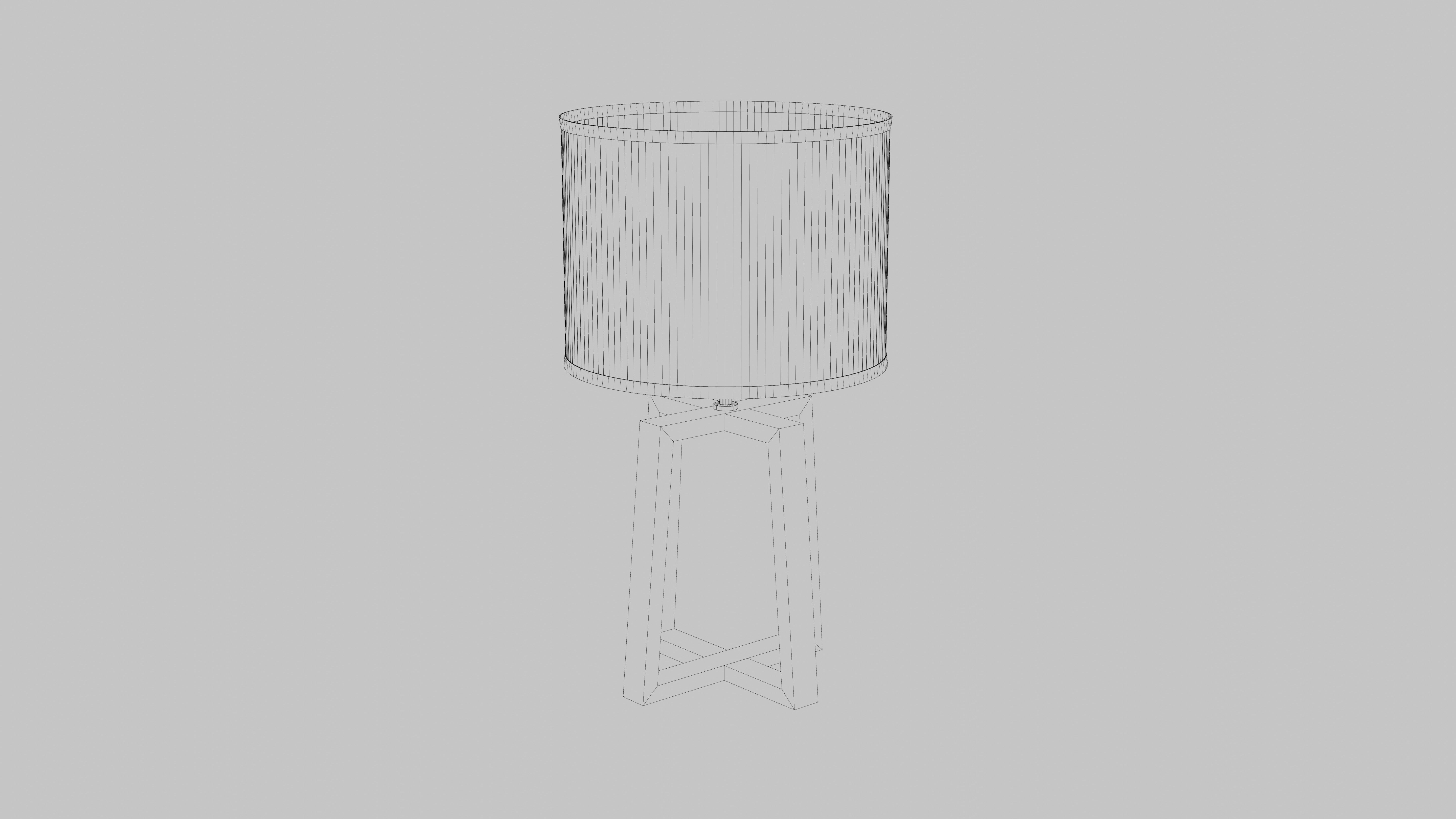EVE side table Lamp Low-poly 3D model_11