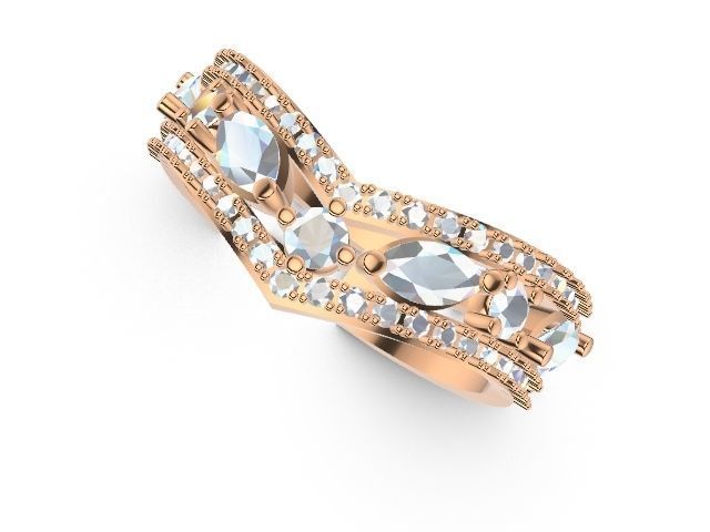 shape marquise ring stl verified 3D print model_6