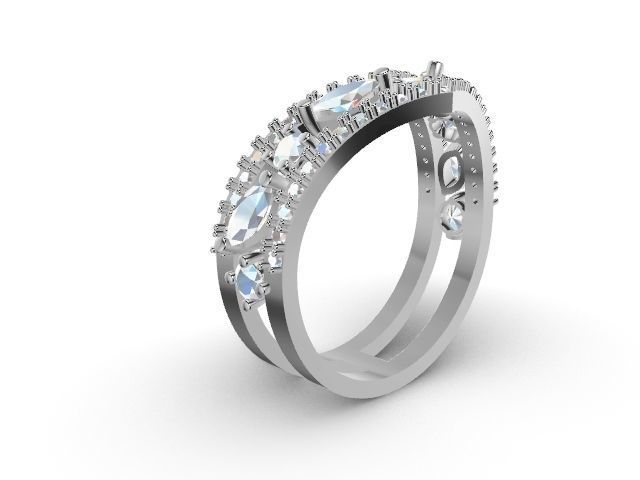 shape marquise ring stl verified 3D print model_14
