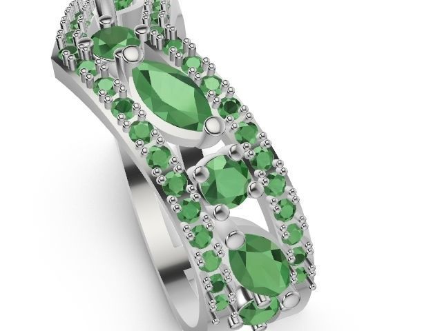 shape marquise ring stl verified 3D print model_12