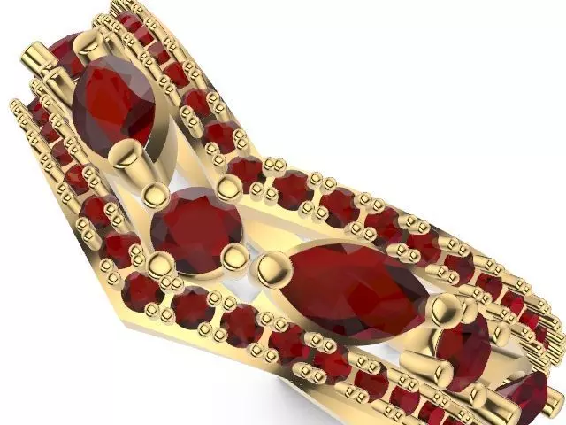 shape marquise ring stl verified 3D print model_0