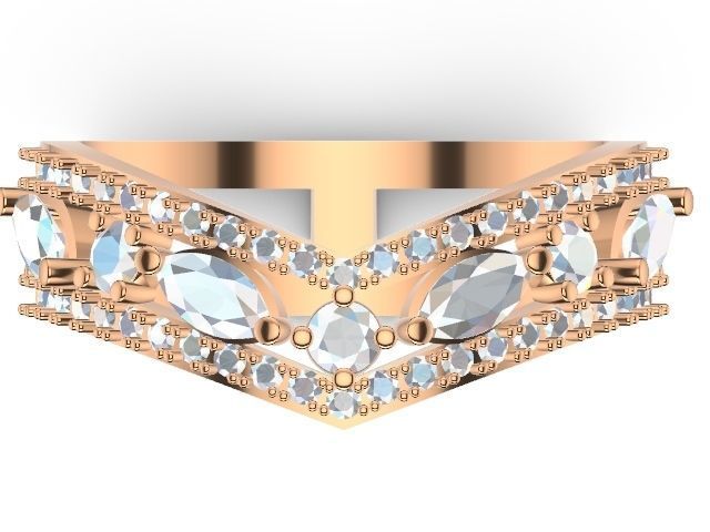 shape marquise ring stl verified 3D print model_3