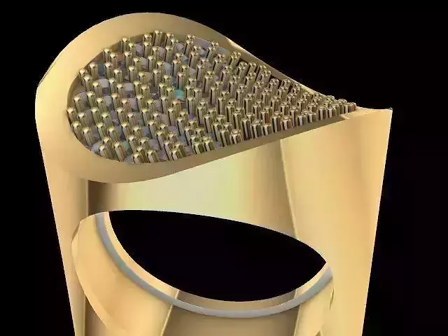 Modern pave ring stl verified  3D print model