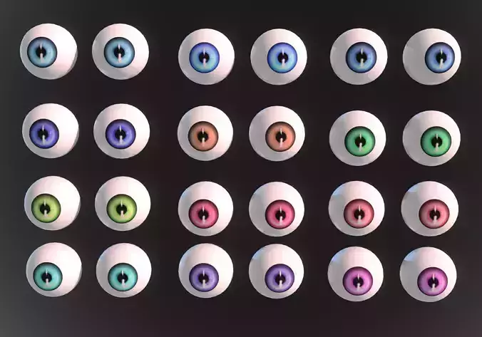 12 eyeballs pair pack