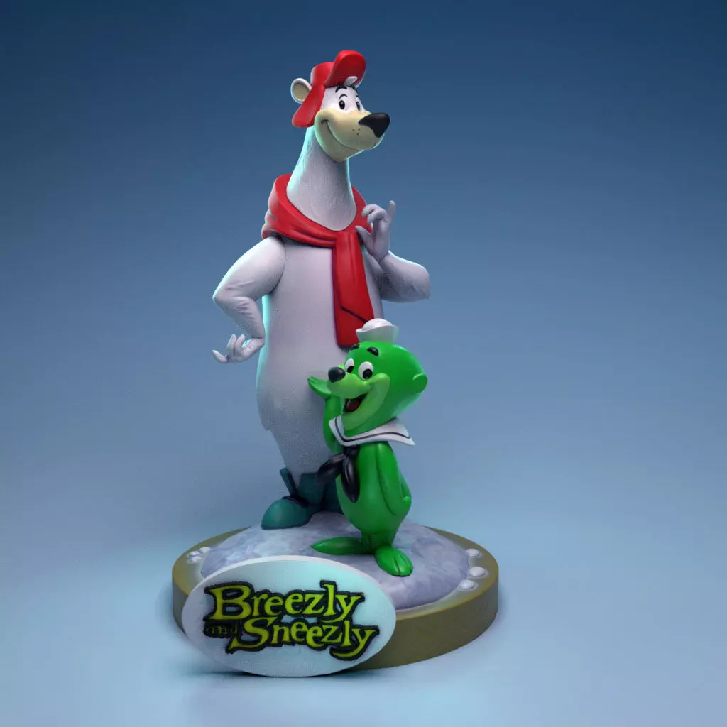Breezly and Sneezly 3D print model_0