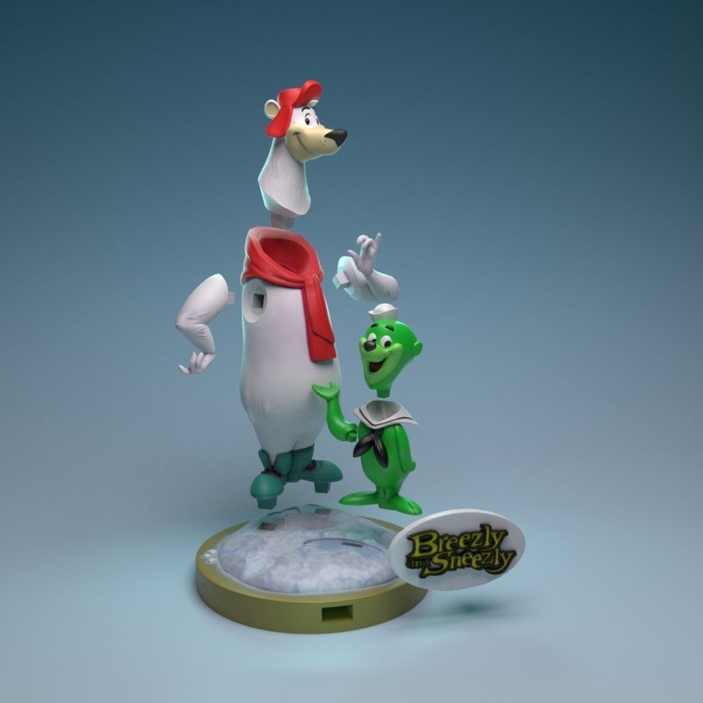 Breezly and Sneezly 3D print model_4