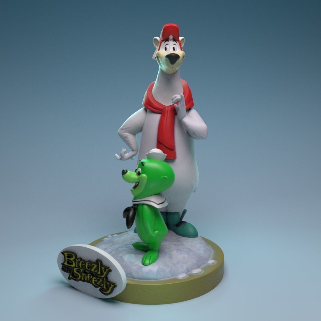 Breezly and Sneezly 3D print model_3