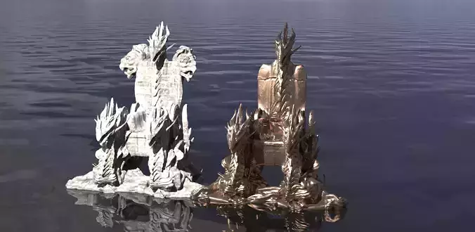 Queen of dragons Throne  2 versions