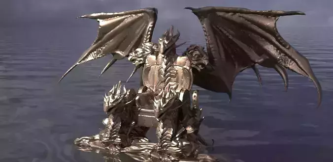 King of dragons Throne 3D 3D model