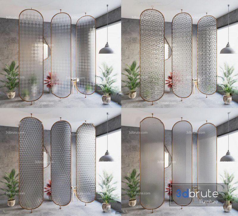 glass type  Low-poly 3D model_8