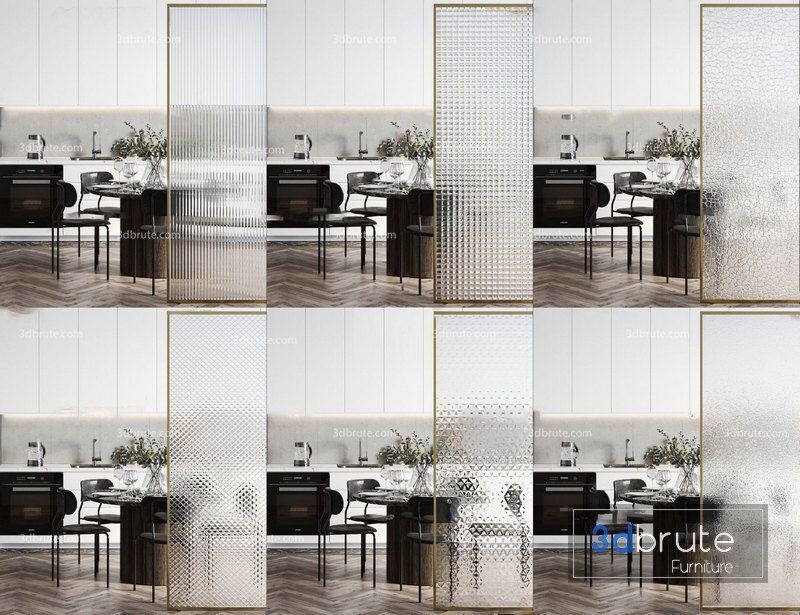 glass type  Low-poly 3D model_3