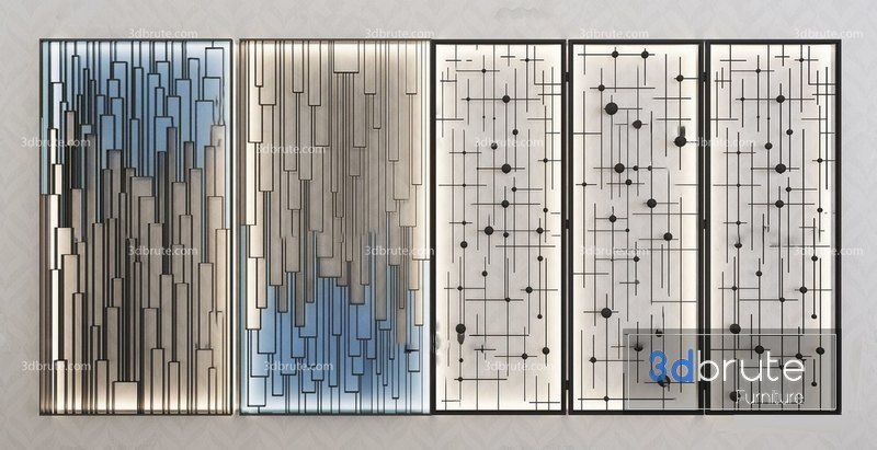 glass type  Low-poly 3D model_14