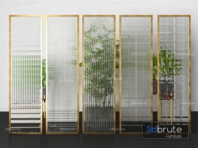 glass type  Low-poly 3D model_7