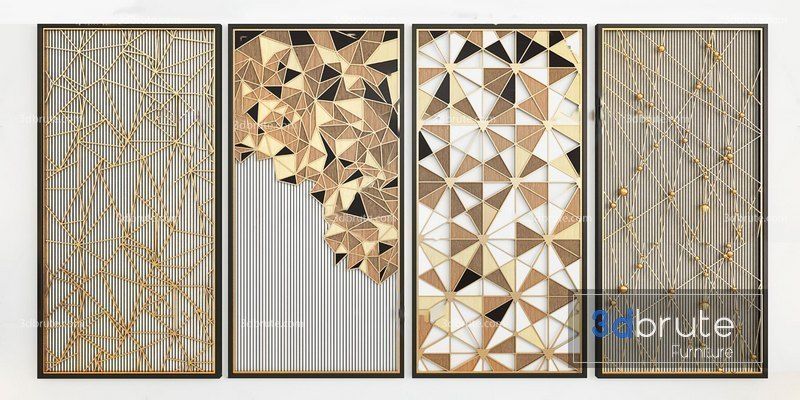 glass type  Low-poly 3D model_16