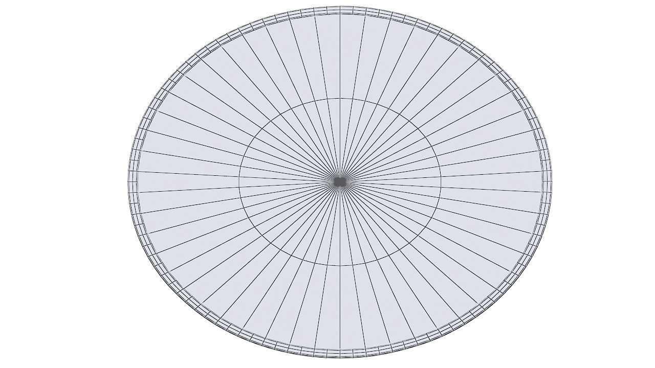 Round carpet leather edge 3D model_4