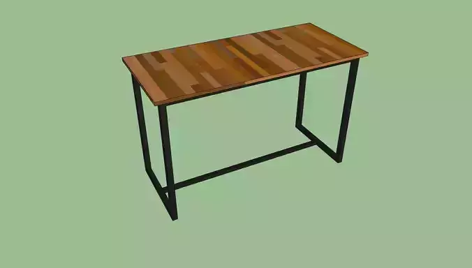 wooden table 3D print model