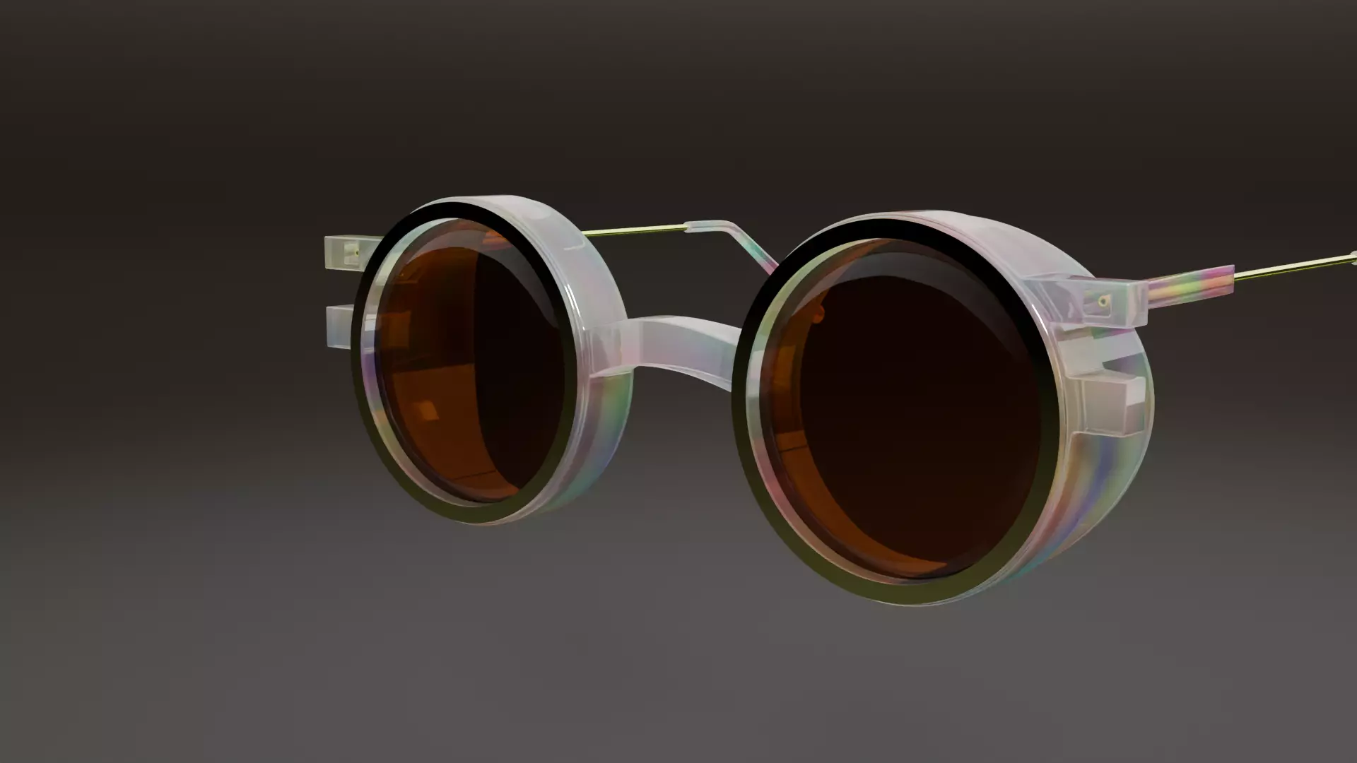 Retro Glasses Free 3D model_0