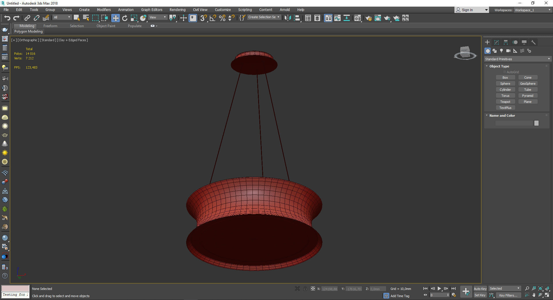 Tango LED Pendant Light Low-poly 3D model_3