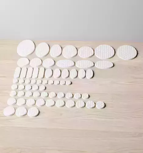 Cracked Marble Base Set 3D print model