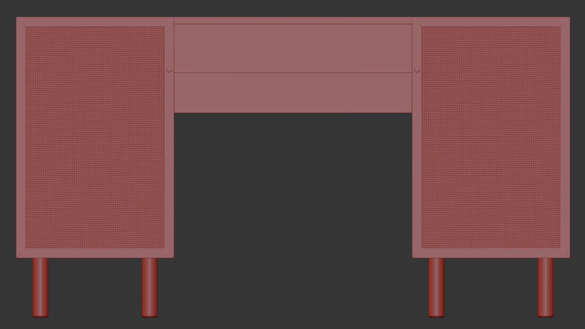 Pavia Wide Desk 3D model_5