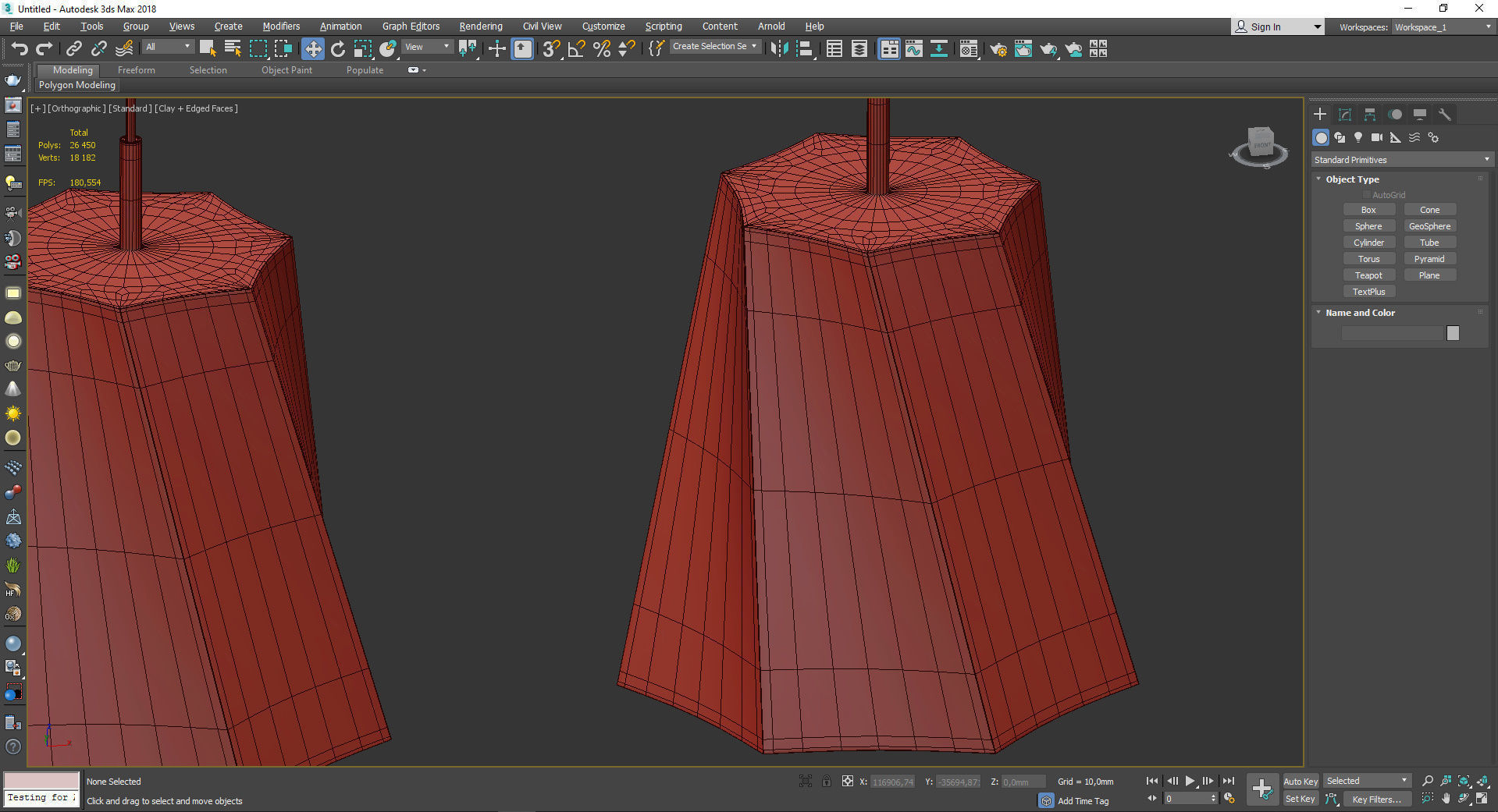 Castle Swing Mini Pendant Light Low-poly 3D model_4