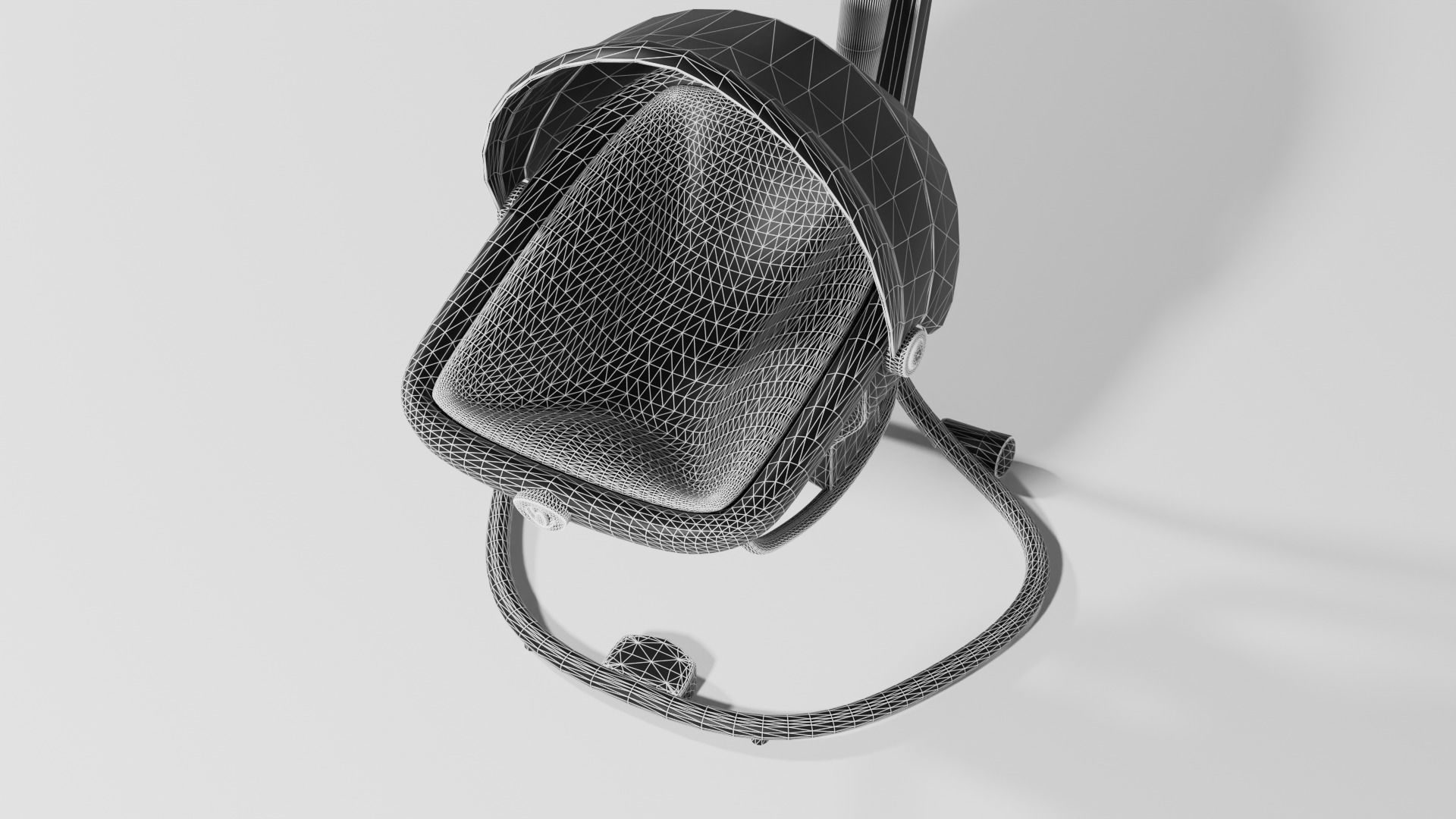 White and gray baby soother with swivel S Low-poly 3D model_10