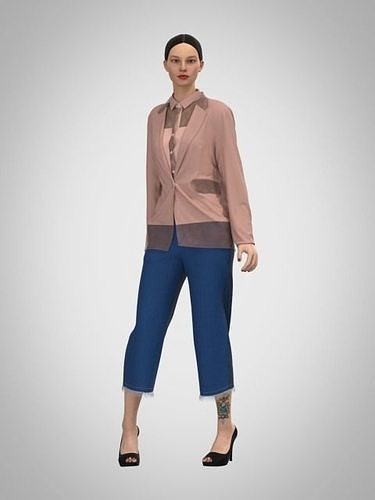 Women clothing 3D model