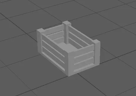 Wooden Crate Free low-poly 3D model_0