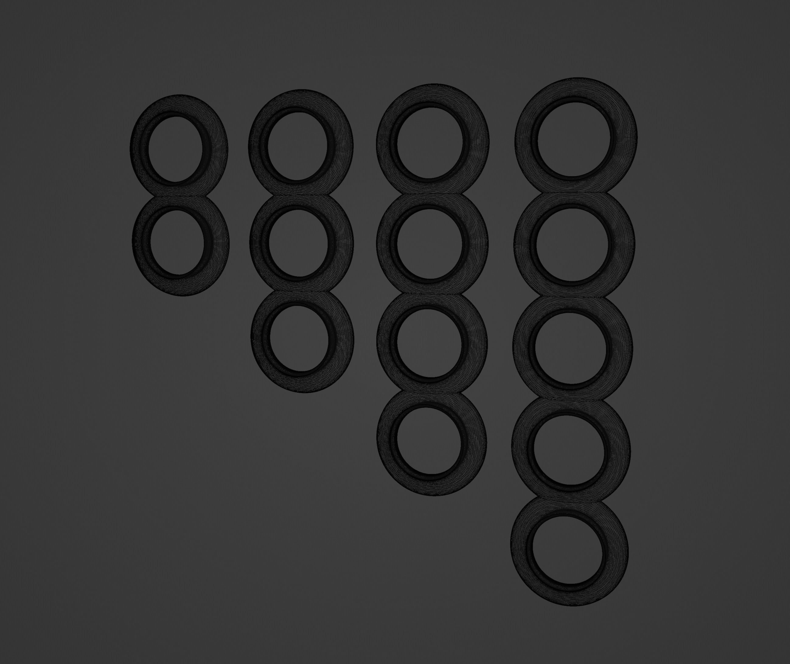 Pack of electrical outlets and switches 3D model_35