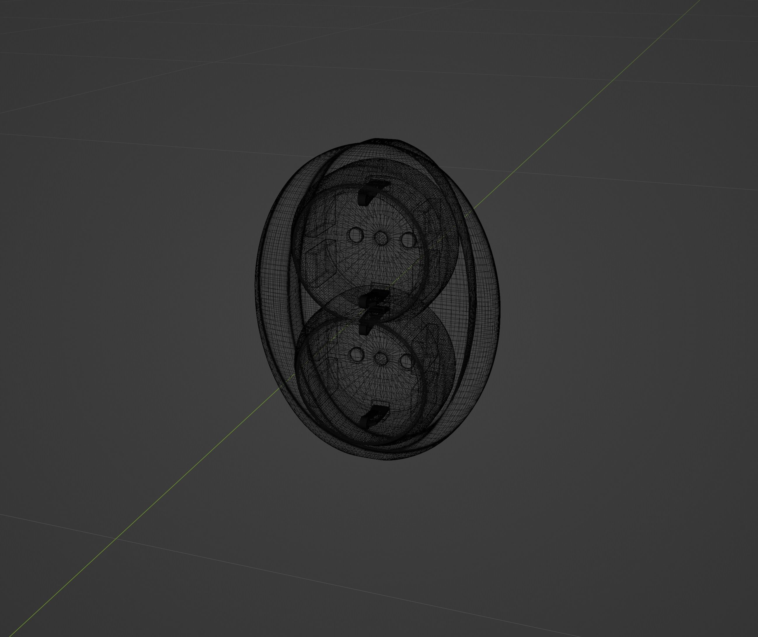 Pack of electrical outlets and switches 3D model_29