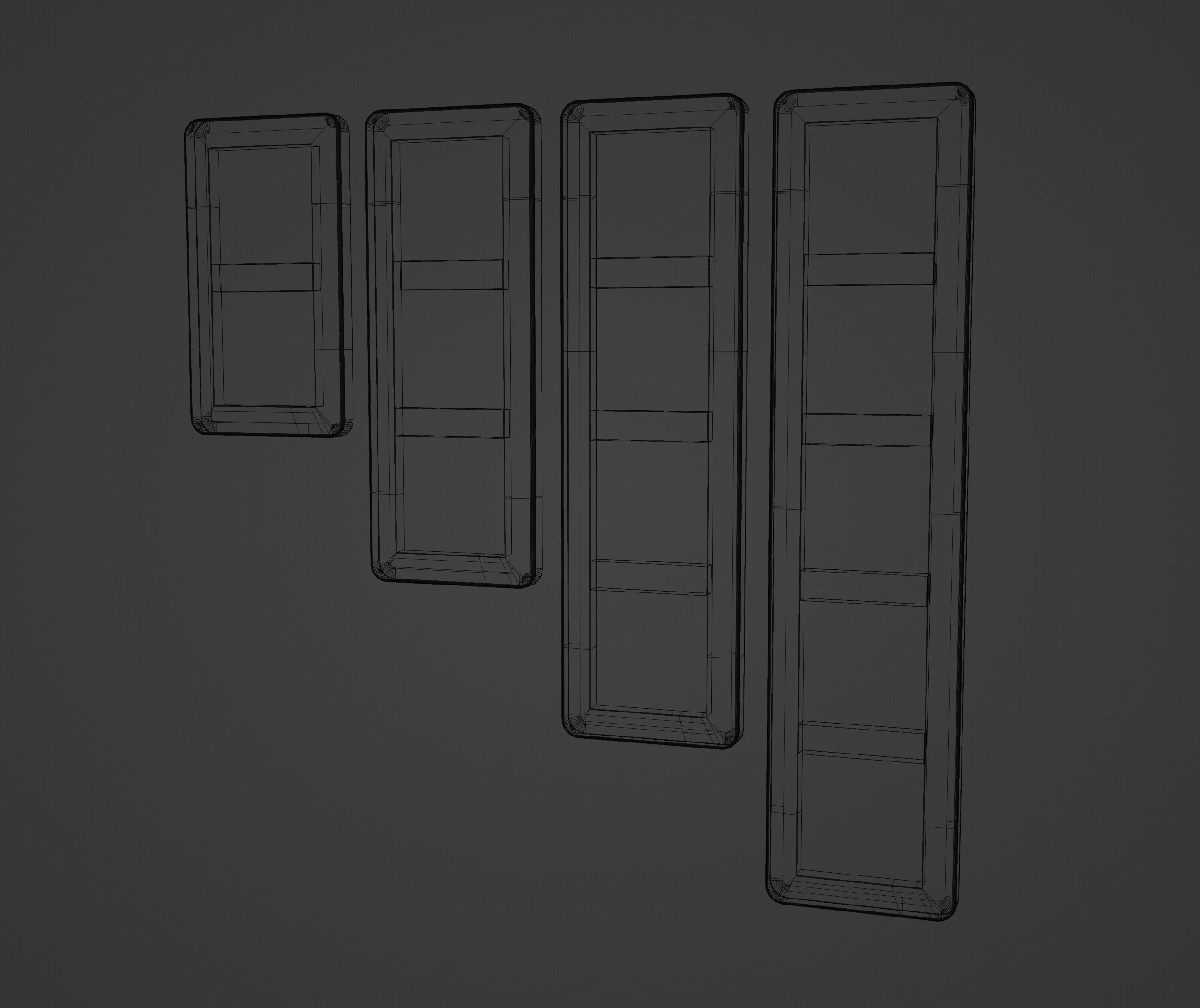 Pack of electrical outlets and switches 3D model_32