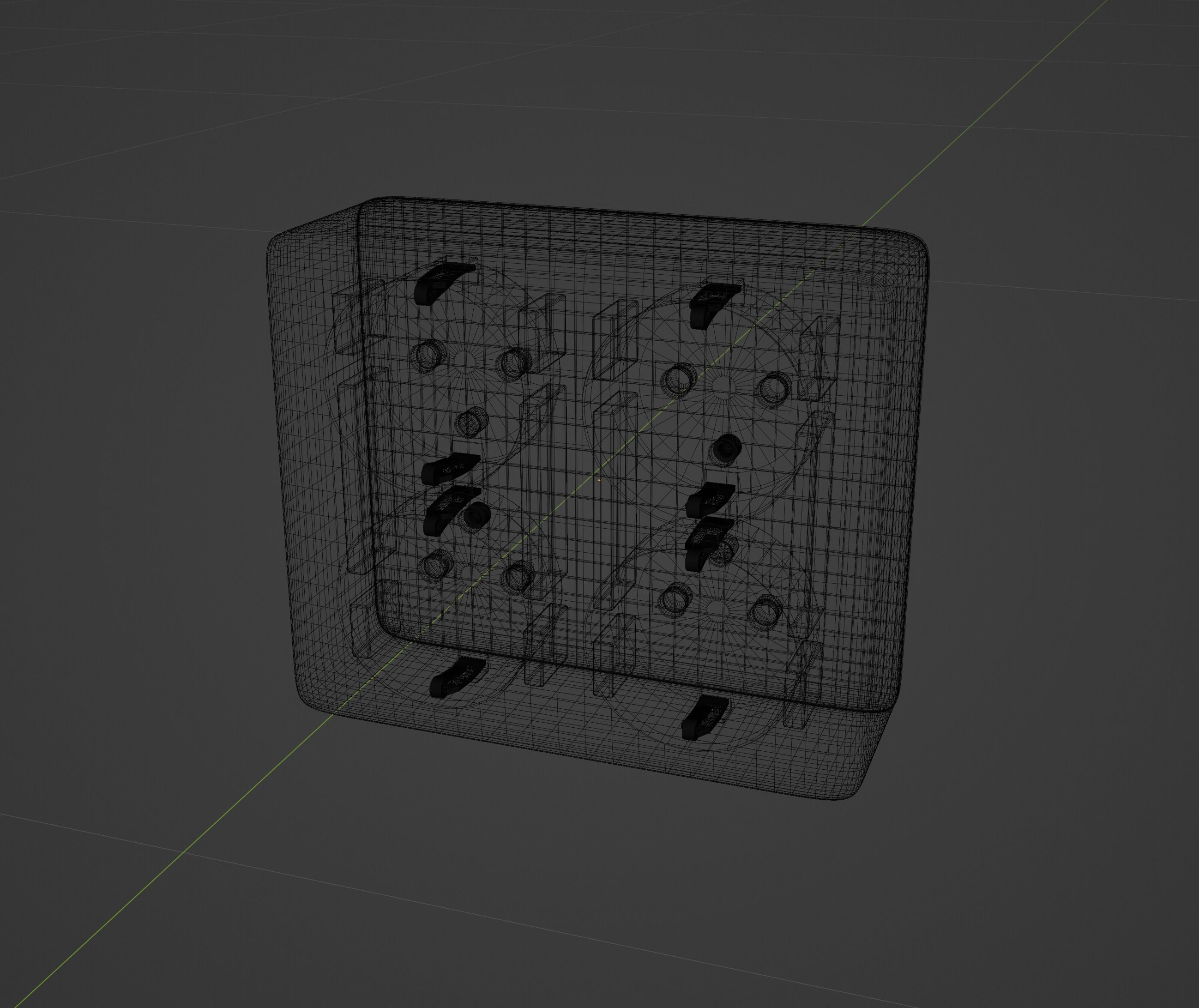 Pack of electrical outlets and switches 3D model_20