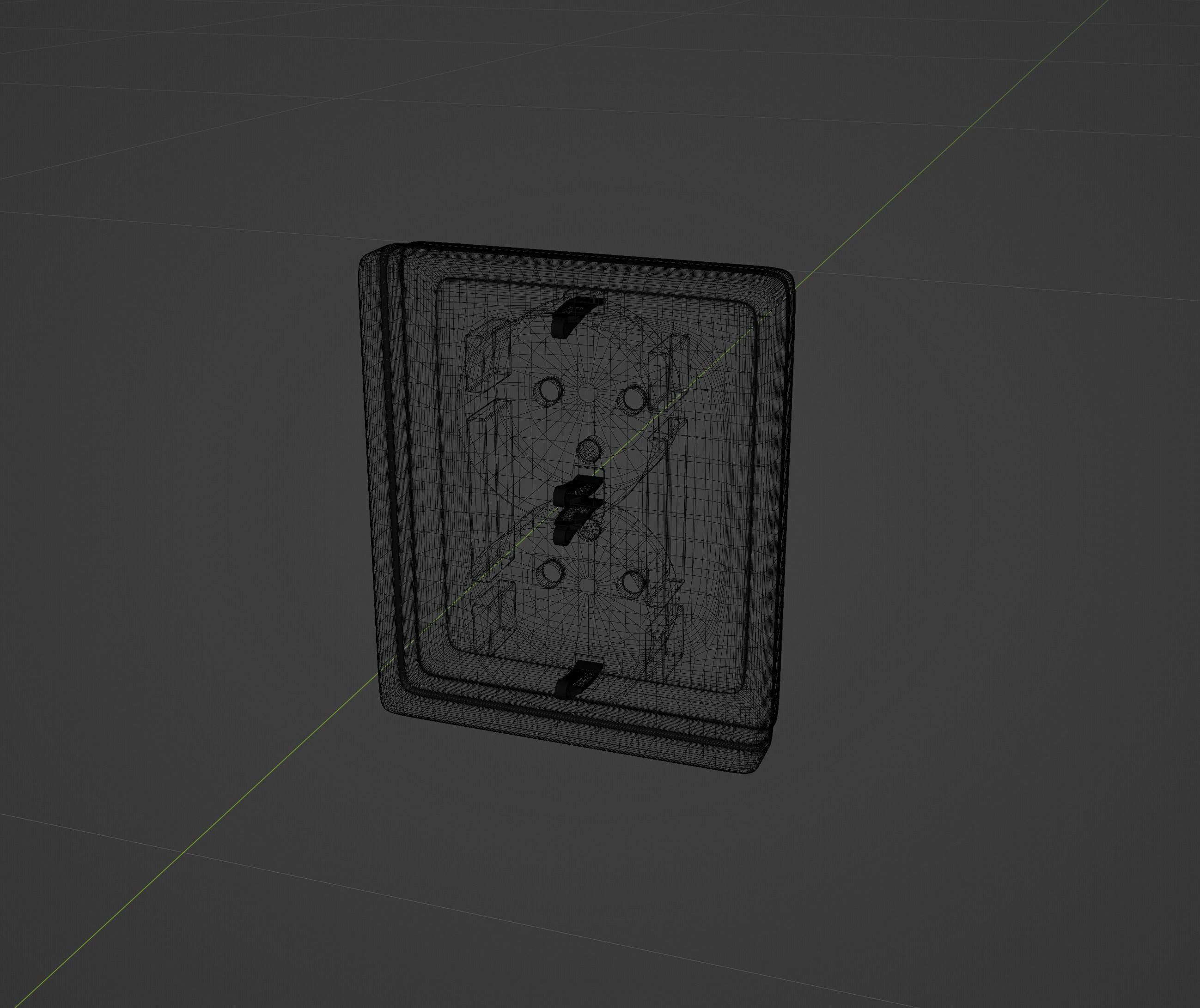 Pack of electrical outlets and switches 3D model_19