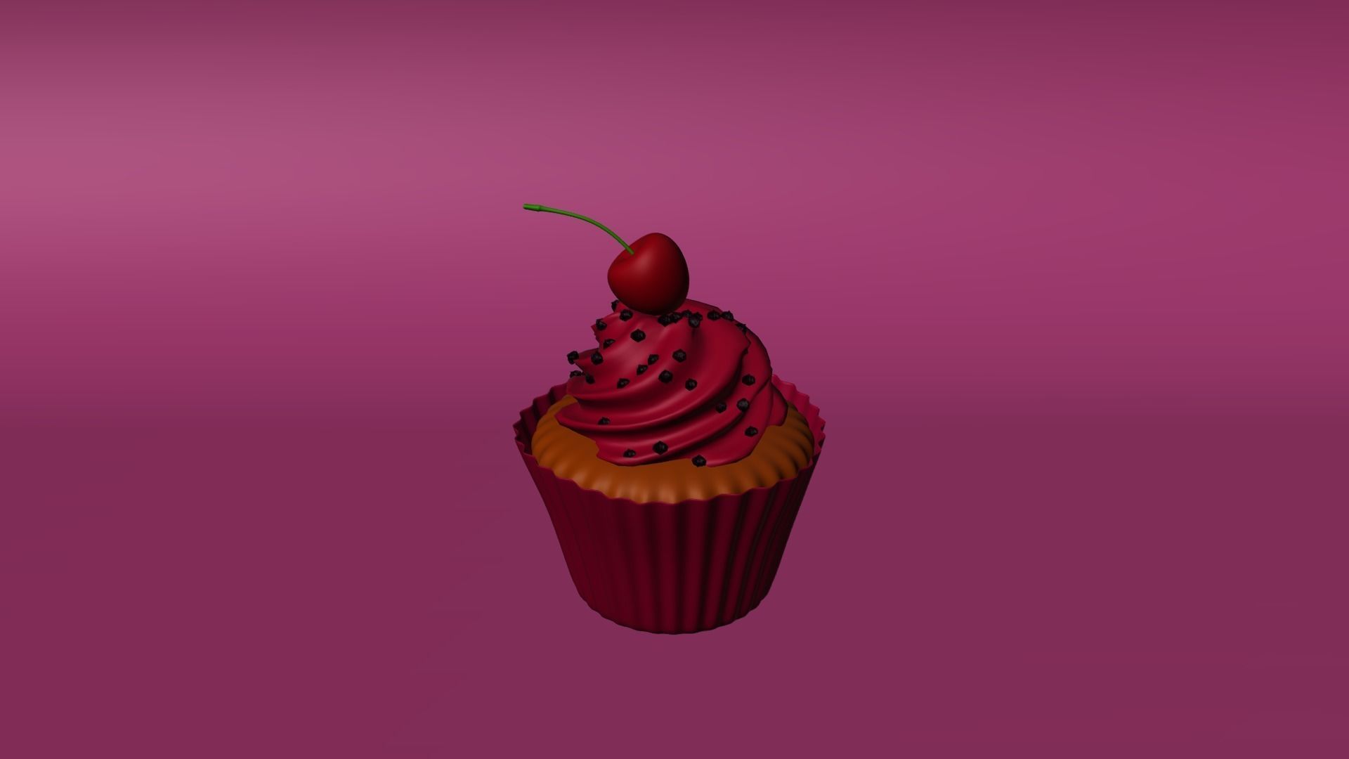 Cola Cupcake and Sushi Low-poly 3D model_8