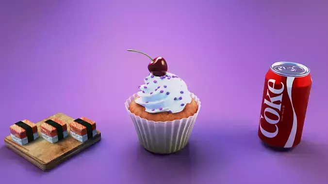 Cola Cupcake and Sushi