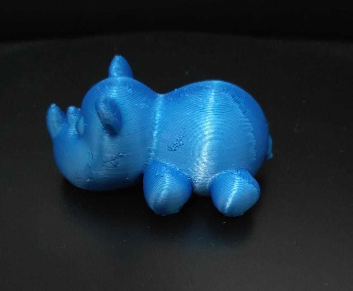 Rhino Lying Down 3D print model_7