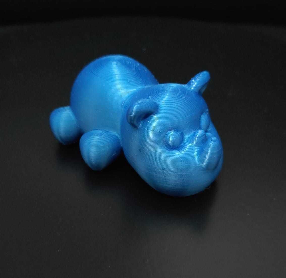 Rhino Lying Down 3D print model_3