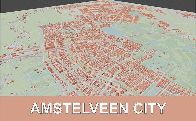 Amstelveen Netherlands CITY BUILDINGS 3D model