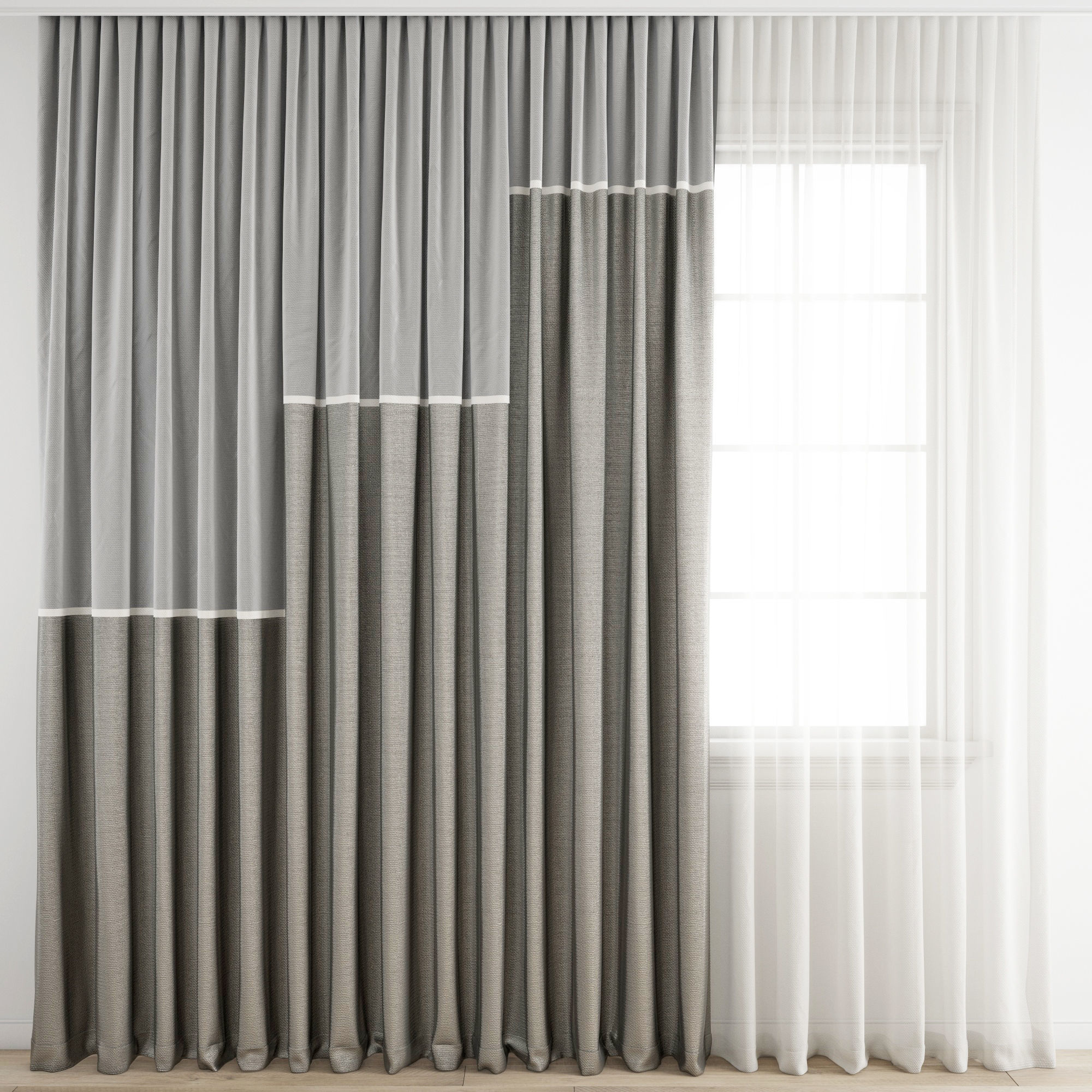 Curtain 253 3D model_2