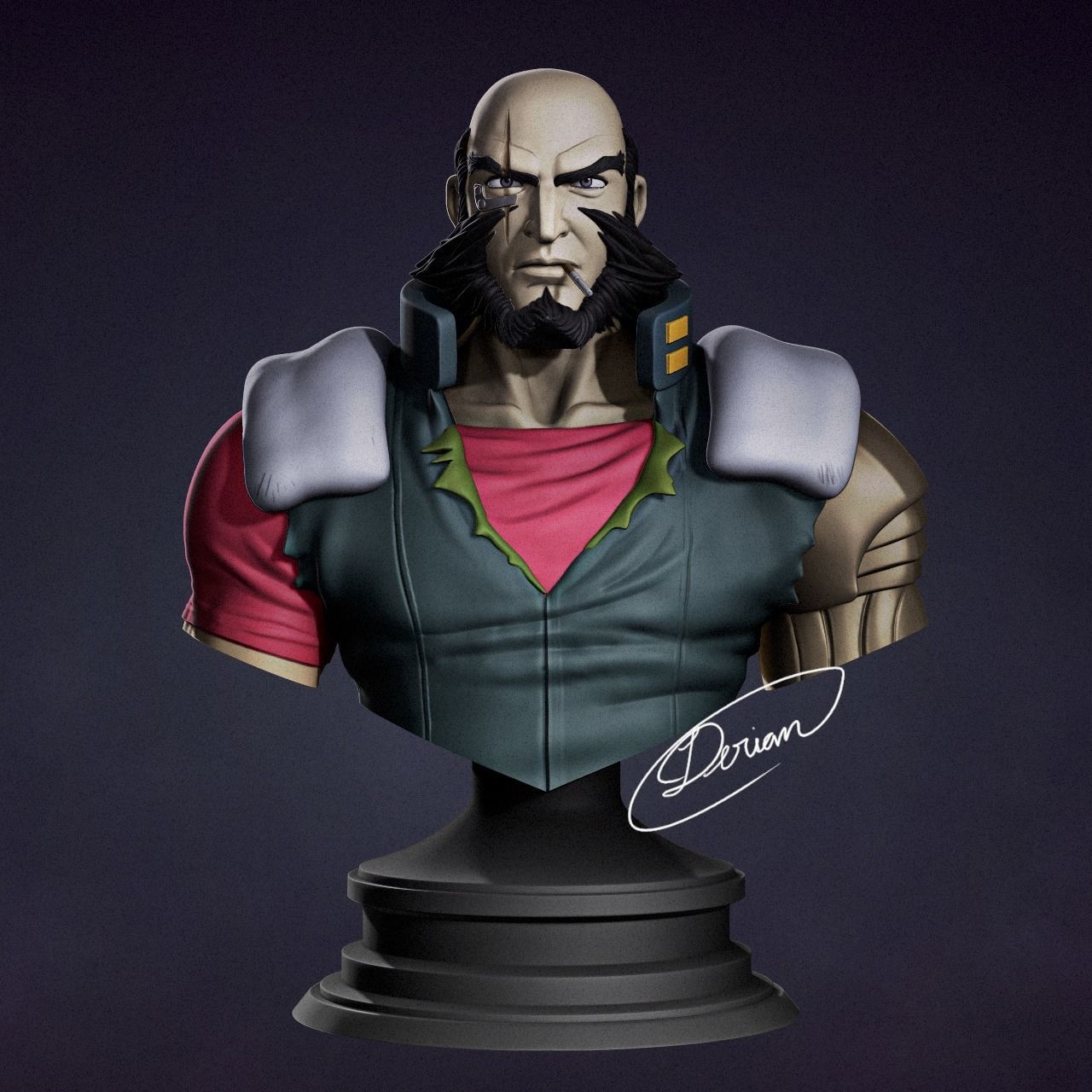 Anime Classics Cowboy Bebop - Jet 3D print model_12