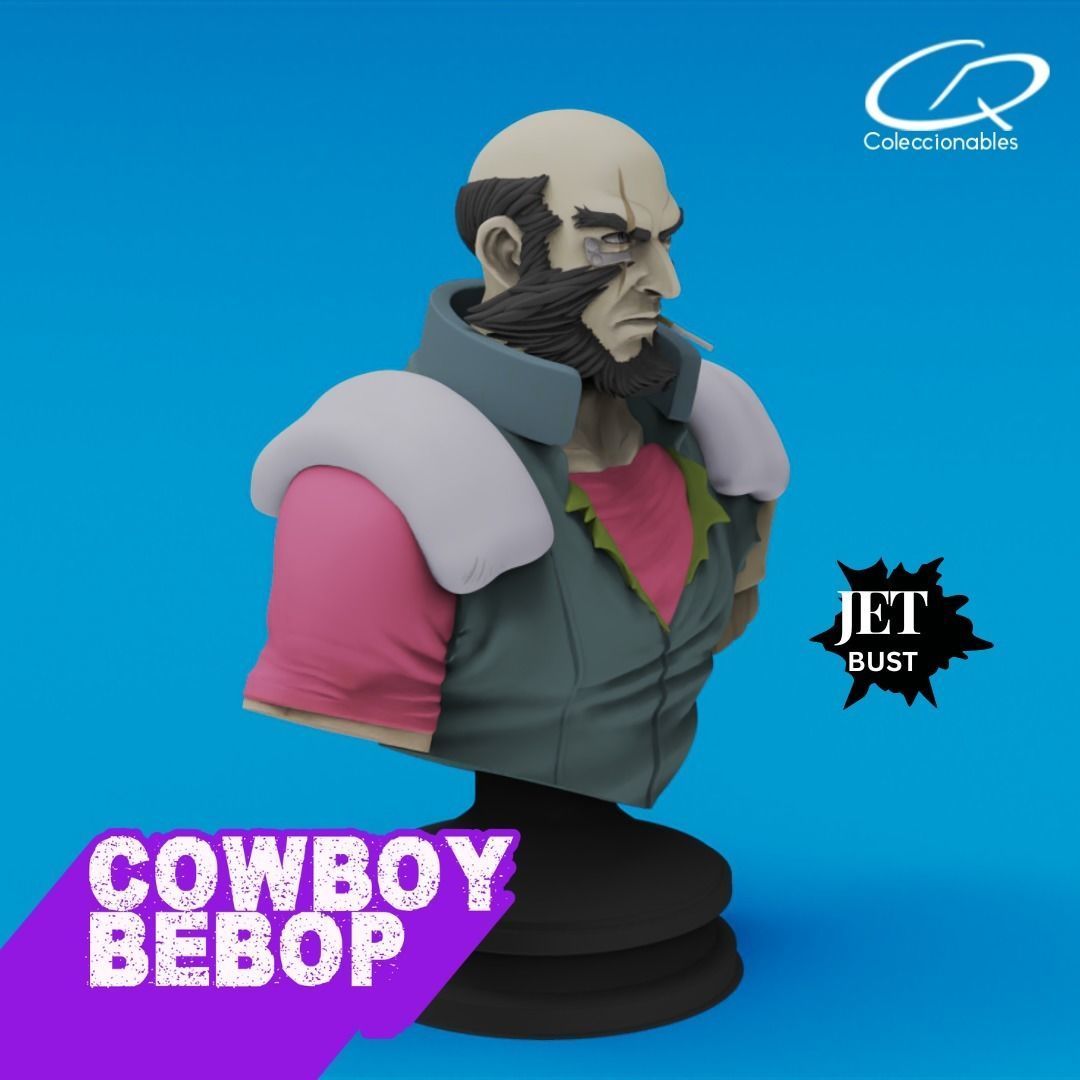 Anime Classics Cowboy Bebop - Jet 3D print model_1