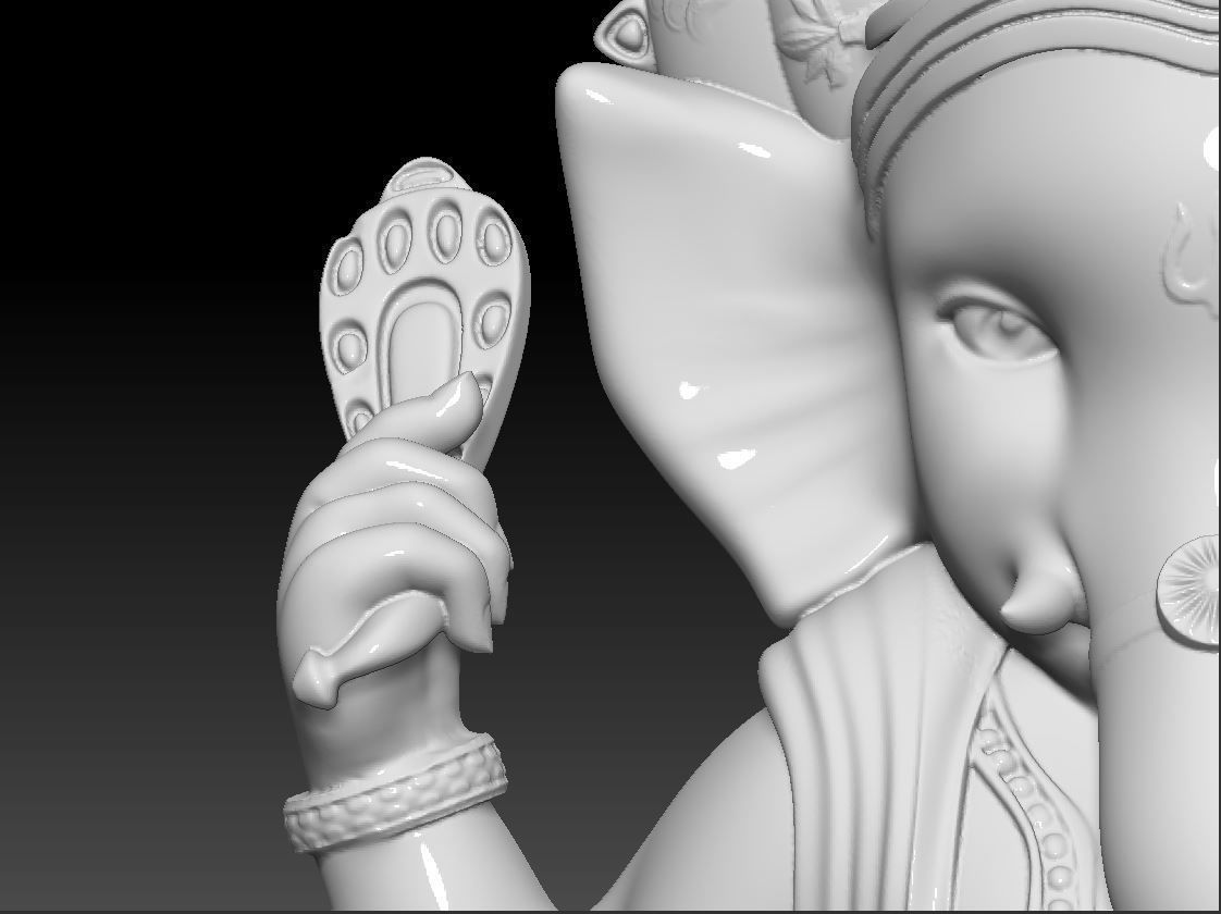Ganesha idol 3D print model 3D print model_6