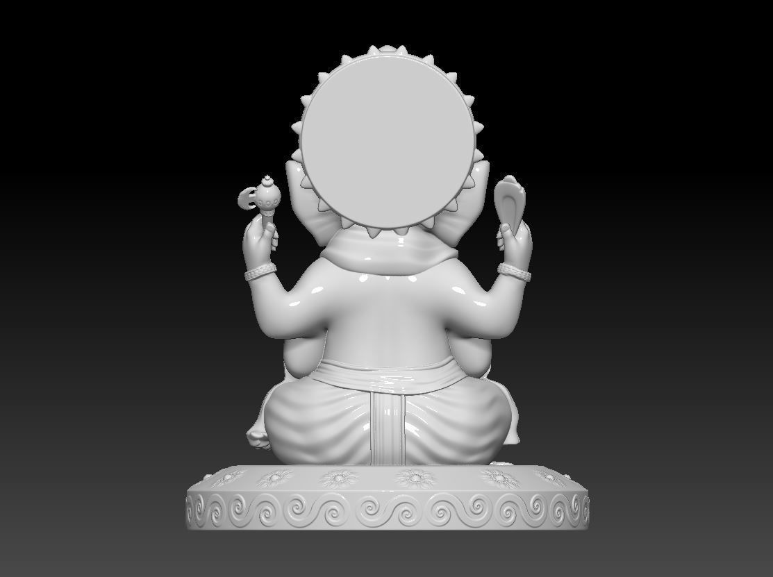 Ganesha idol 3D print model 3D print model_3