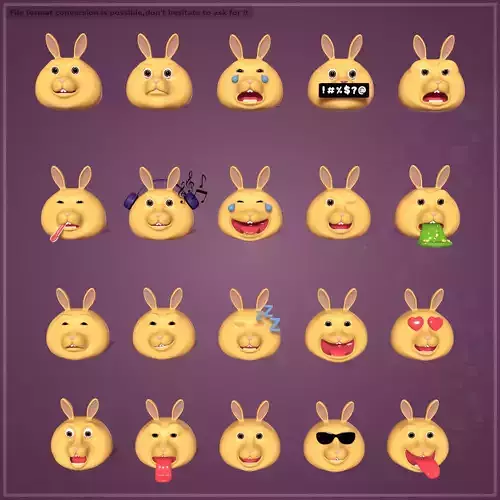 Bunny Smiley Pack