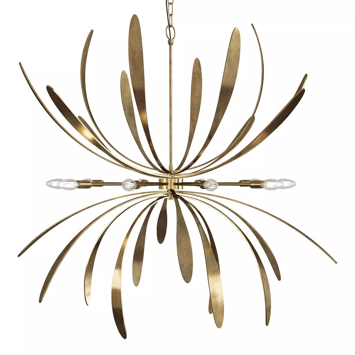 Dahlia Chandelier 3D model_0